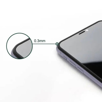 iPhone 3D Silikon Edge Hayalet Ekran Koruma - Bi Elma