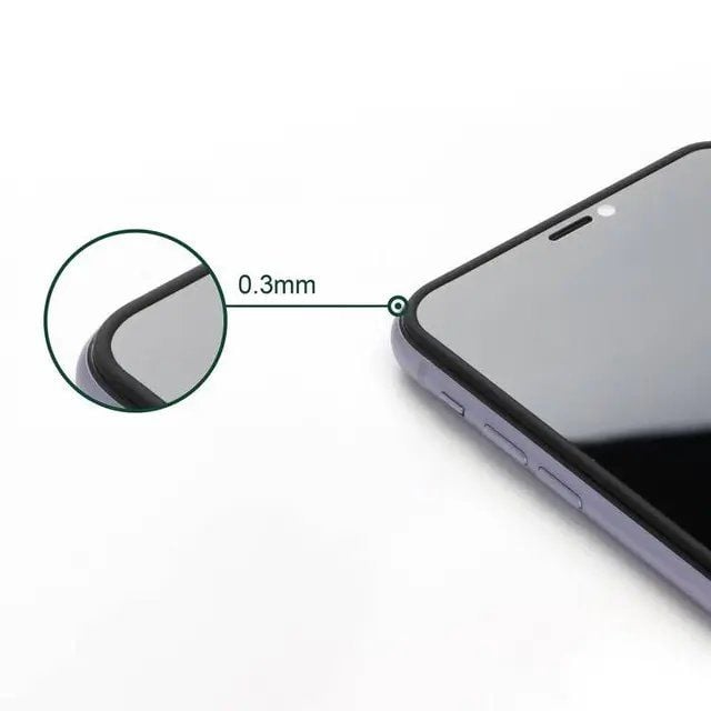 iPhone 3D Silikon Edge Hayalet Ekran Koruma - Bi Elma