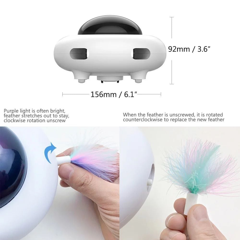 UFO Akıllı Elektronik Kedi Oyuncağı - Bi Elma