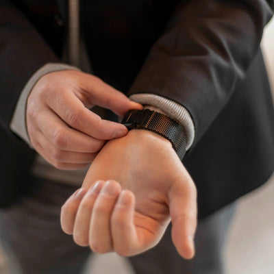 Milano Paslanmaz Çelik Hasır Akıllı Saat Kordonu - Bi Elma