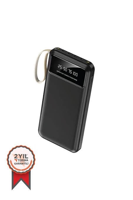 20000 Mah Powerbank Hızlı Şarj Dijital 4 Çıkışlı - Bi Elma
