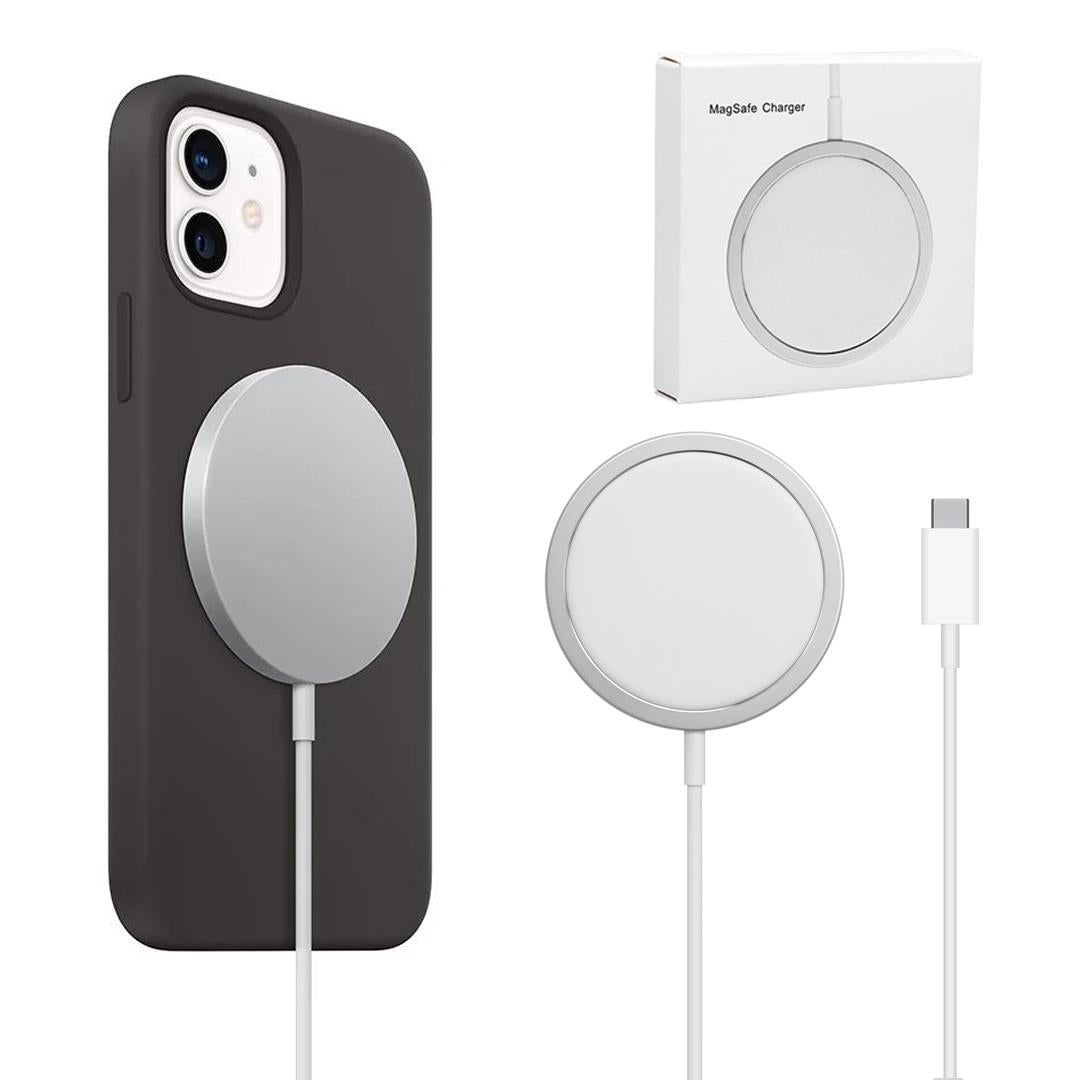 MagSafe Uyumlu 15W Manyetik Kablosuz Şarj Cihazı - Bi Elma