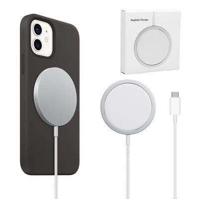MagSafe Uyumlu 15W Manyetik Kablosuz Şarj Cihazı - Bi Elma