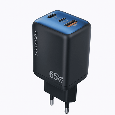 65W GaN Hızlı Şarj Adaptörü – 2×USB - C + USB - A Çoklu Port - Bi Elma