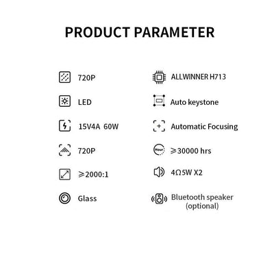 4K Pro Projeksiyon Cihazı Full Hd - Bi Elma