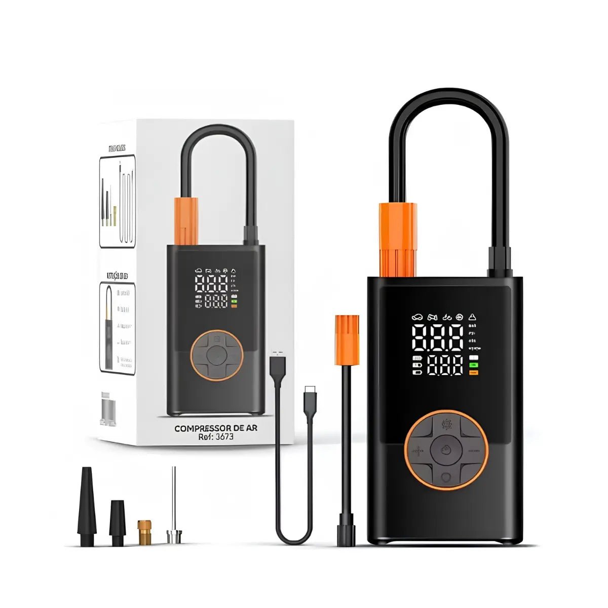 Akıllı Dijital Hava Araç Lastik Pompası - Bi Elma