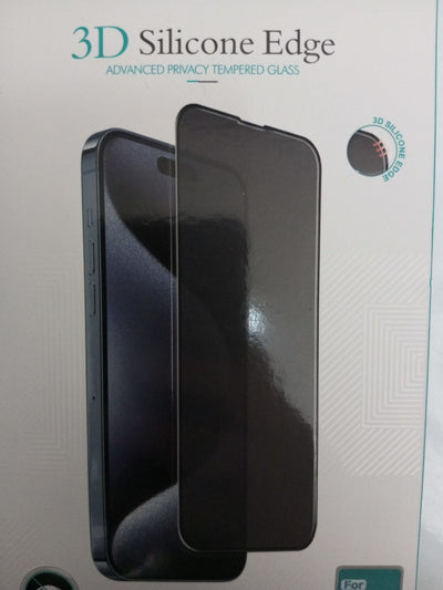 iPhone 3D Silikon Edge Hayalet Ekran Koruma - Bi Elma