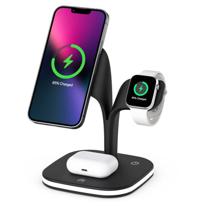 Kablosuz Şarj Masaüstü 3 in 1 Set - Bi Elma