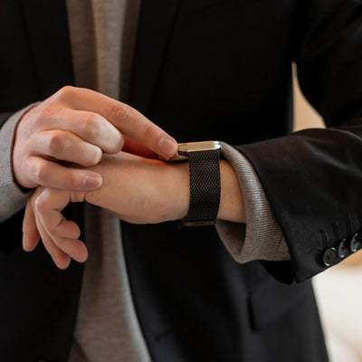 Milano Paslanmaz Çelik Hasır Akıllı Saat Kordonu - Bi Elma