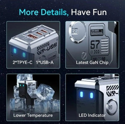 65w Gan Usb, Type C Şarj Cihazı - Bi Elma