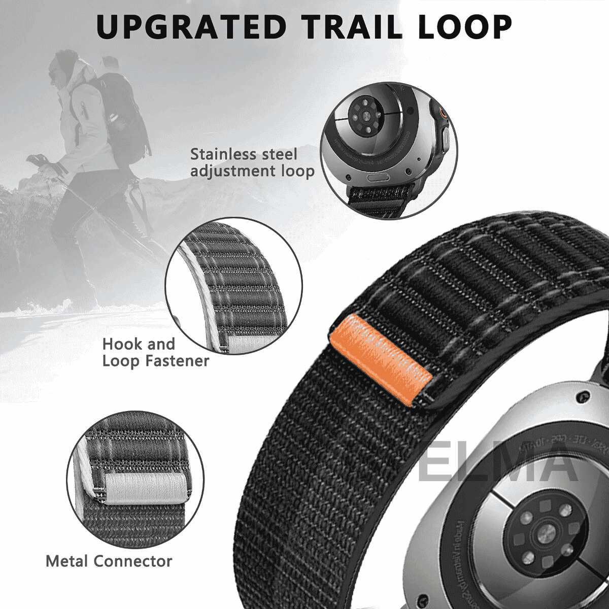 Samsung Watch 7 Ultra Trail Hasır Örgü Kordon - Bi Elma