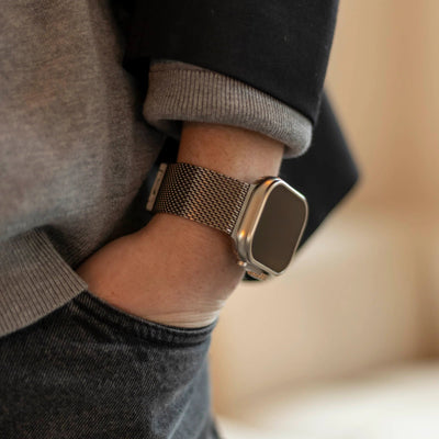 Milano Paslanmaz Çelik Hasır Akıllı Saat Kordonu - Bi Elma