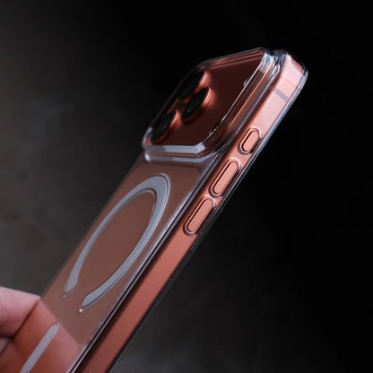 iPhone 17 / 17 Air / 17 Pro / 17 Pro Max MagSafe Sararmaz Kristal Slim Şeffaf Kılıf - Bi Elma