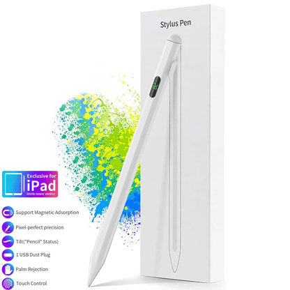 Dijital Göstergeli Kapasitif Stylus iPad Tablet Dokunmatik Kalem - Bi Elma