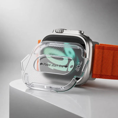 Watch Ultra 49mm Uyumlu Aparatlı Cam Ekran Koruyucu - Bi Elma