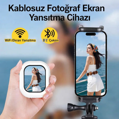 Kablosuz Vlog Selfie Ekranı - Görüntü Aktarıcı - Bi Elma