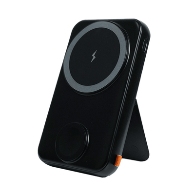 URR 10.000 mAh Dijital Şarj Göstergeli Telefon ve Saat İçin Kablosuz Şarj Magsafe Powerbank - Bi Elma