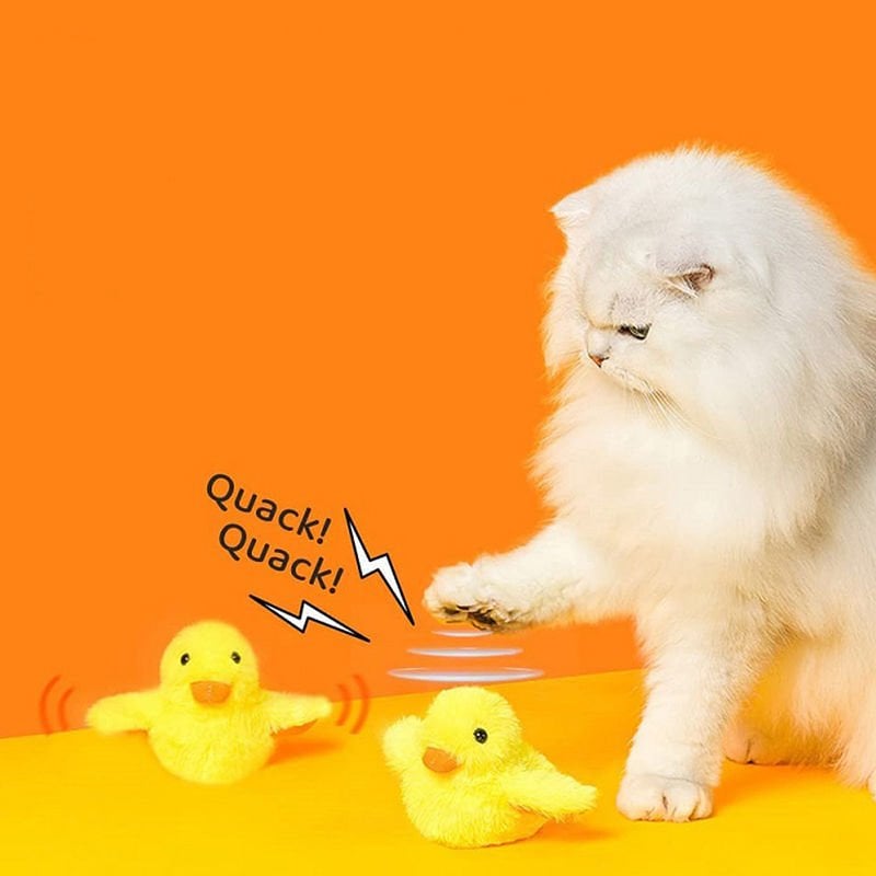 İnteraktif Şarjlı Ördek Kedi - Köpek Oyuncağı - Bi Elma