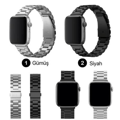 Stanless Premium Çelik Akıllı Saat Kordonu - Bi Elma, metal akıllı saat kordonu