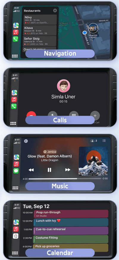 Kablosuz Araç CarPlay & Android Auto USB ve Type C Bluetooth Adaptör - Bi Elma
