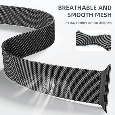 Milano Paslanmaz Çelik Hasır Akıllı Saat Kordonu - Bi Elma