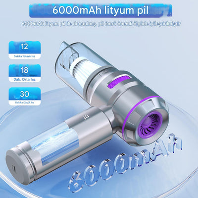 Araç Süpürgesi Şarjlı 16000PA - Bi Elma