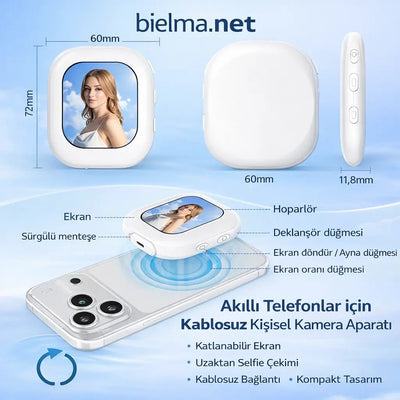 Kablosuz Vlog Selfie Ekranı - Görüntü Aktarıcı - Bi Elma