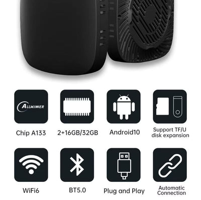 Kablosuz CarPlay Android Box 2gb 16gb Youtube Netflix Disney+ Google Play - Bi Elma