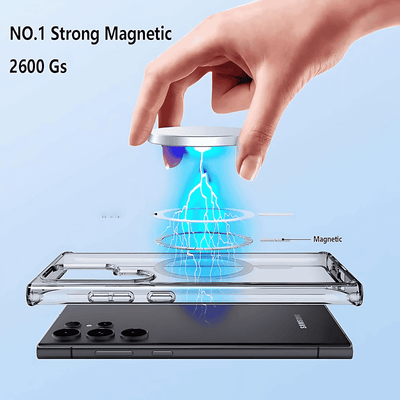 Samsung İçin Magsafe Slim Sararmaz Kılıf - Clear Case - Bi Elma