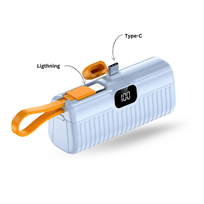 5000 mAh Powerbank Dijital Göstergeli Standlı - Bi Elma