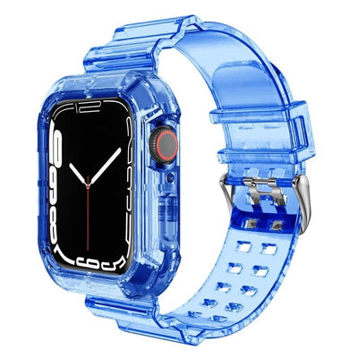 Kasa Korumalı Şeffaf Silikon Akıllı Saat Kordonu - Bi Elma