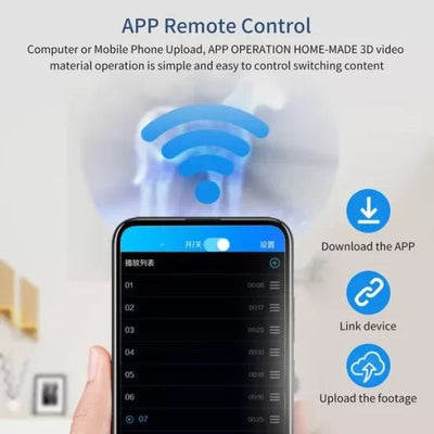 3d Hologram Led Ekran 70cm - Bi Elma