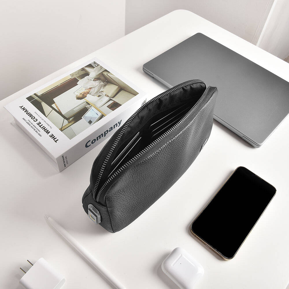 WIWU Alpha Parmak İzi Kilitli Aksesuar El Çantası - Bi Elma