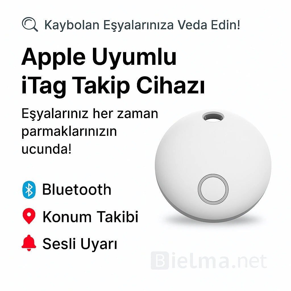 Apple Uyumlu Akıllı Takip Cihazı – iTag/GPS Konum Bulucu - Bi Elma