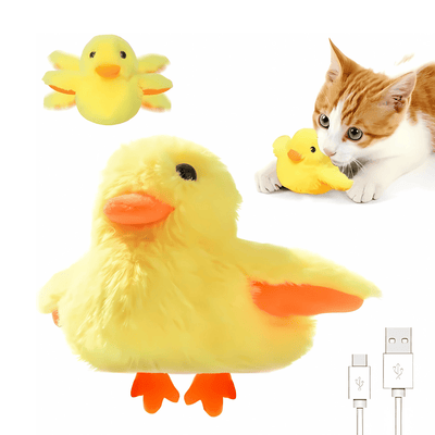 İnteraktif Şarjlı Ördek Kedi - Köpek Oyuncağı - Bi Elma