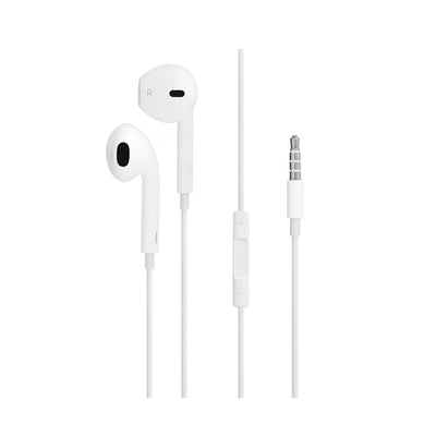 3.5 Jack Girişli Kulak İçi Kulaklık (Beyaz) - Bi Elma