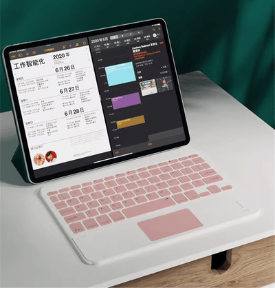 Universal Kablosuz Şarjlı Klavye ve Mouse Seti - Bi Elma