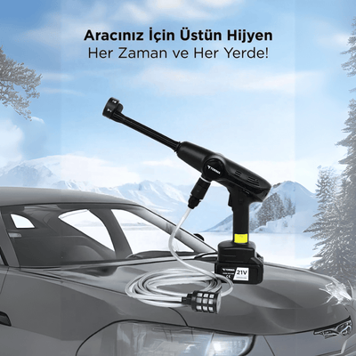 Akülü Şarjlı Yüksek Basınçlı Oto ve Bahçe Yıkama Su Tabancası - Bi Elma