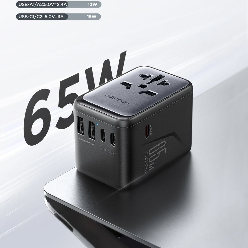 Jooyrom 65W Universal Seyahat Adaptörü - Bi Elma