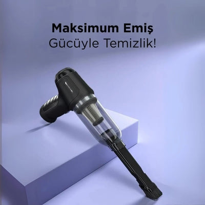 Mini Çok Fonksiyonlu Şarjlı Araç ve Ev Süpürgesi - Bi Elma