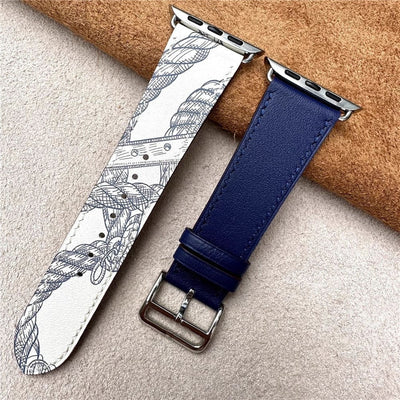 Deri HRMS Akıllı Saat Kordonu 45mm - Bi Elma