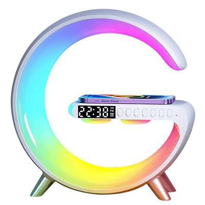 Akıllı Kablosuz Şarjlı Led Gece Lambası Rgb 15w - Bi Elma