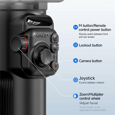 3 Eksenli Pro Akıllı Telefon Gimbal Sabitleyici Tripod - Bi Elma