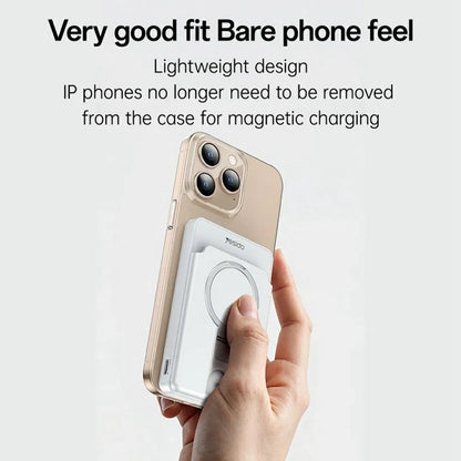 YESIDO Kablosuz Şarjlı Powerbank 5000 mAh - Konum bul - Cüzdan - Standlı - Bi Elma