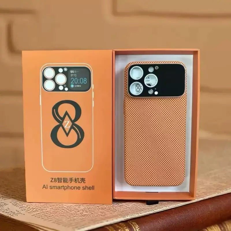 AMOLED Ekranlı Fiber Telefon Kılıfı | MagSafe Uyumlu - Bi Elma