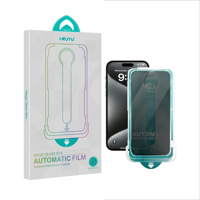 iPhone Hayalet Ekran Koruyucu Anti - Static Kurulum Aparatlı Privacy Cam - Bi Elma