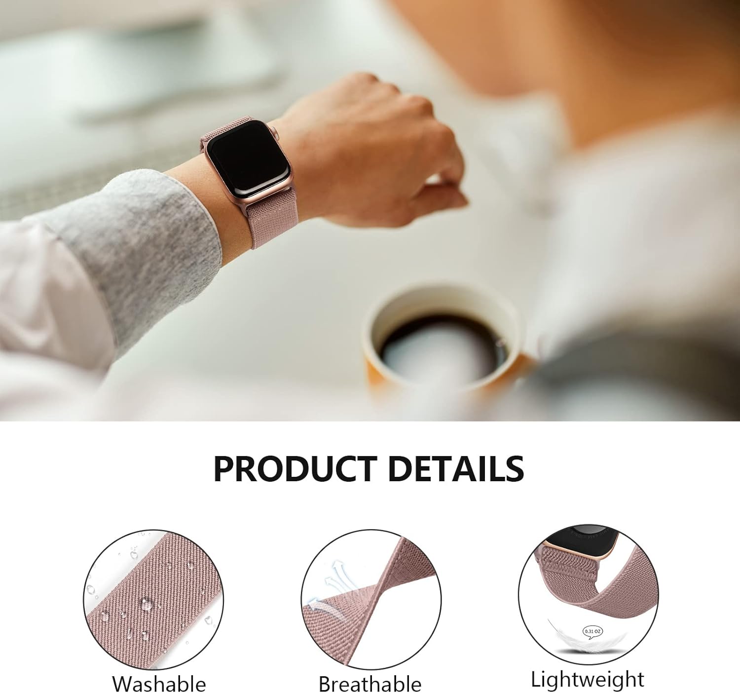 Örgü Tokalı Akıllı Saat Kordonu (44 - 45 - 49mm) - Bi Elma