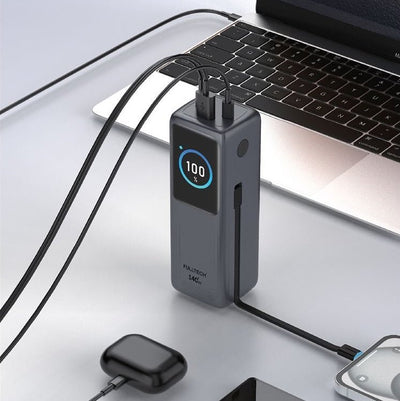 140W Akıllı Ekranlı Hızlı Şarj 30.000MAH Powerbank - 4 Cihaz Eşzamanlı Şarj - Bi Elma