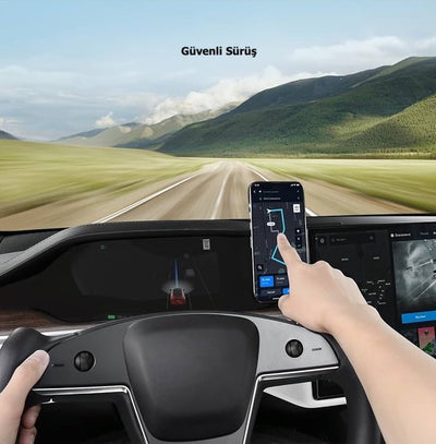 Tesla Araç İçi Manyetik Telefon Tutucu - Bi Elma