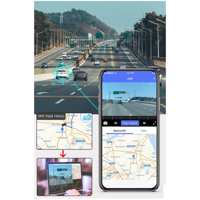 2K QHD GPS’li 4G Wi‑Fi Araç Kamerası – Ön+Arka - Bi Elma